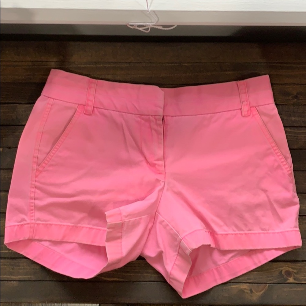 J. Crew, Hot Pink Chino Shorts - 4